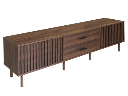 TV Stand For TVs Up To 80", Media Entertainment Center With Ample Storage - Dark Brown
