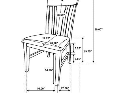 Auburn - 5 Piece Dining Set - Natural / Light Brown