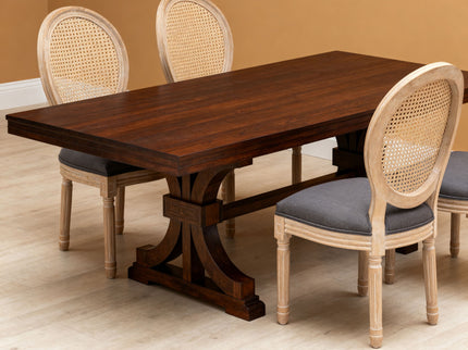 French Country Dining Chairs & Round Back (Set of 2)