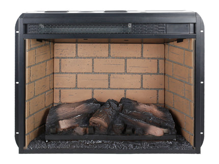 Infrared Quartz Heater Fireplace Insert -Woodlog Version With Brick