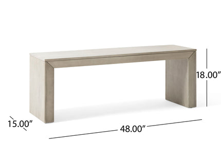 Acacia Wood Dining Bench, Farmhouse Style