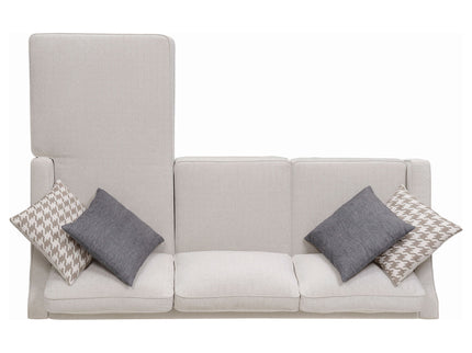 Isla - L-Shaped Sectional Sofa With Pillows - Beige