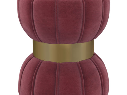Inez - Round Upholstered Ottoman