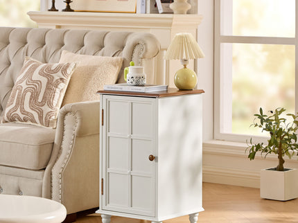 Floor Cabinet With Adjustable Shelf, Storage For Entryway