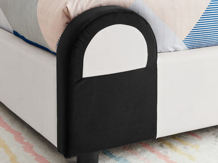 Twin Size Cute Panda Shaped Kids Bed - White / Black