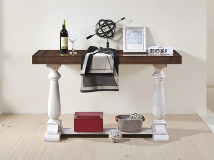 Farmhouse Retro Design Pedestal Sofa Tabe
