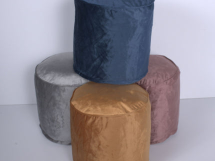 Shimon - Cylinder Pouf Ottoman And Floor Cushion
