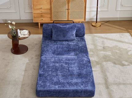Convertible Floor Sofa Bed With Fixed Shape Frame For Living Room