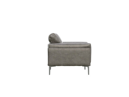 Transitional Fabric Chair - Dark Gray