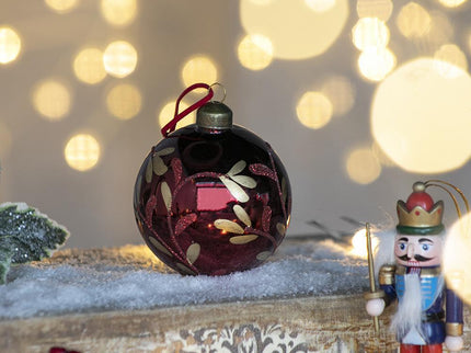 Christmas Ball Glass Decorative Hanging Ball Christmas Tree Ornaments, For Holiday Party Decorations