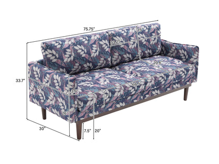 2 Seater Loveseat Sofa With Spacious Seating Area