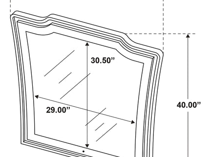 Bedroom Set With LED Lighting And Charging Nightstand