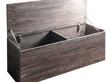 Dean - Storage Bench With Extra Storage - Rustic Gray