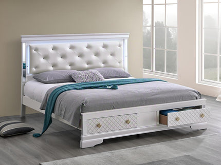 Verona - Bed With LED Accent Lighting, 2 Drawers
