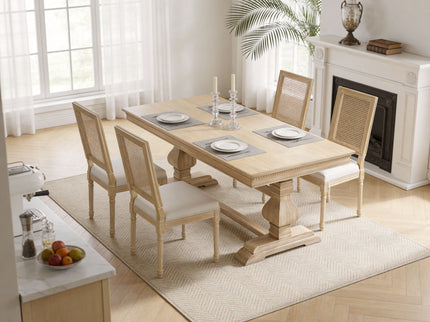 Dining Chairs With Square Back (Set of 2)