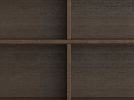 Harper - 4 Shelf Low Bookcase - Walnut Brown