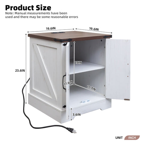 Nightstand With Adjustable Shelf