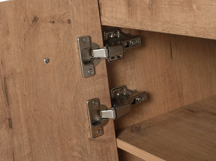 35" Freestanding Bathroom Vanity With Soft Close Doors And 2 Drawers (Vanity Only) - Imitative Oak