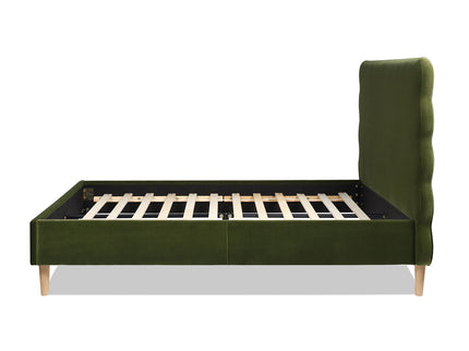 Stockholm - Modern Wavy Headboard Platform Bed