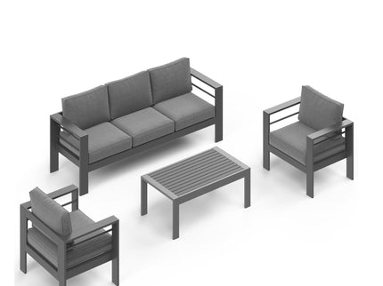 Outdoor Patio Set All-Weather With Thick Cushions