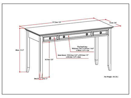 Amherst - Handcrafted Desk