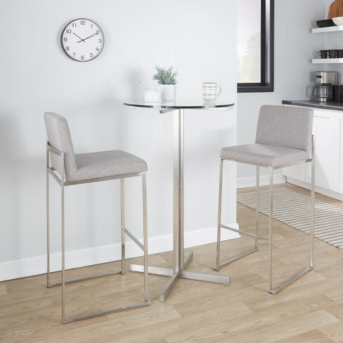 Fuji - Contemporary And Modern Elegance High Back Barstool