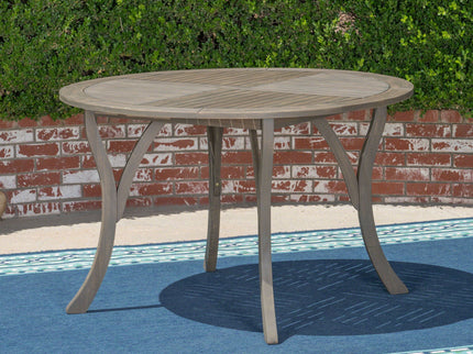 Hermosa - Outdoor Acacia Wood Table Circular Design