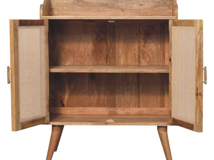 Larissa - T Bar Raised Cabinet - Brown