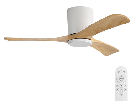 42" Flush Mount Ceiling Fan With 3 Blades, DC Reversible Motor