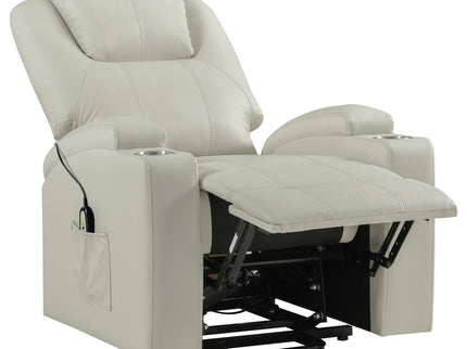 Macklin - Power Lift Massage Recliner With Heat And Dual Cupholders