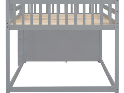 Bunk Bed With 4 Drawers And 3 Shelves