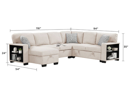 Cairo - Sectional With Pullout Sleeper