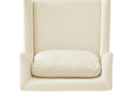 Elegant Curved Armrest Accent Armchair