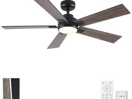 Reversible Motor Integrated LED Dimmable Ceiling Fan With Light