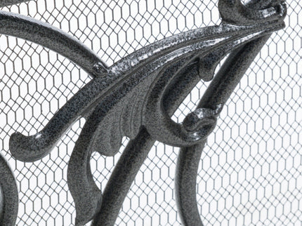 Darcie - Wrought Fireplace Screen, Ornate Design