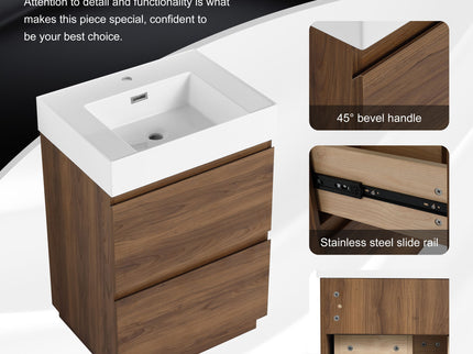 Modern Freestanding Bathroom Vanities With Single Sink Combo