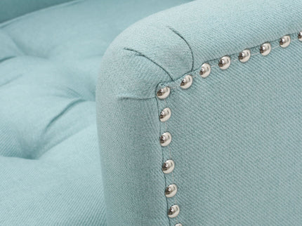 Harrison - Tufted Club Chair With Button Tufted Back And Birch Wood Legs