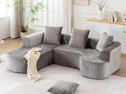 Modular Sectional Sofa With L Shape Chaise With Deep Seat