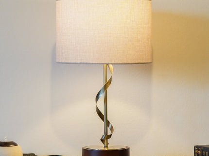 Nightstand Desk Lamp With Twisted Base - White