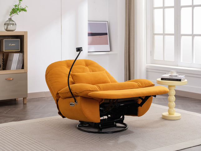 Power Recliner Swivel Glider USB Charger With tooth Music Player, Sleep, Working, Game And Leisure