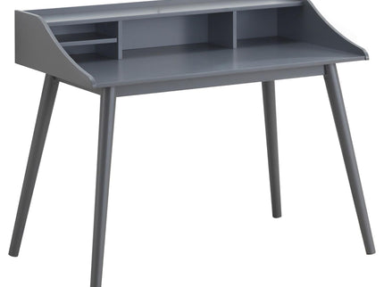 Writing Desk With 4 Compartments - Gray