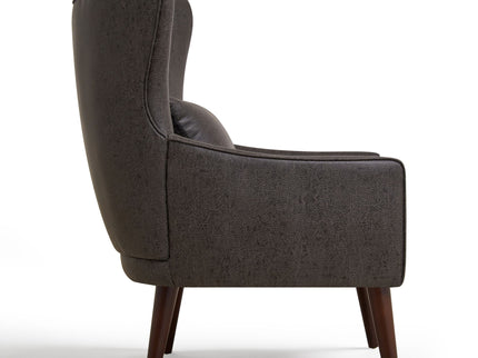 Leisure Chair With Curved Backrest
