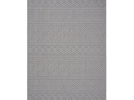 Guros - 8' X 10' Geometric Indoor / Outdoor Area Rug - White