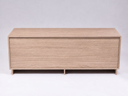 TV Stand For TVs Up To 60" With 2 Doors And 2 Drawers - Natural Walnut