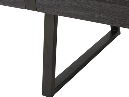 Abitha - Coffee Table With Industrial Powder Coated Metal Legs
