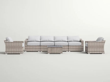 Stylish Sofa Seating Group With Cushions Perfect For Outdoor Gatherings