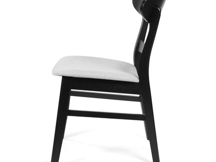 Mid Century Dining Chairs With Cushioned Seats And Wood Frame (Set of 2)