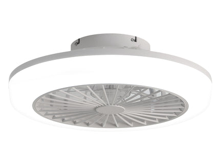 Bladeless Ceiling Fan With Light And Remote Control - White