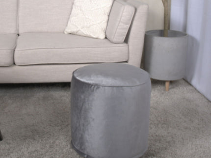Shimon - Cylinder Pouf Ottoman And Floor Cushion