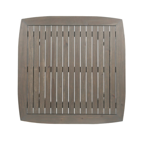 Modern Indoor Square Acacia Wood Dining Table With Toothpick Leg Design